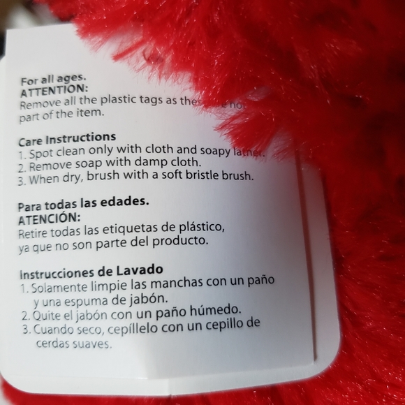 VALENTINES Dan Dee PLUSH SWEETHEART TEDDY BEAR W TAGS - Picture 6 of 6